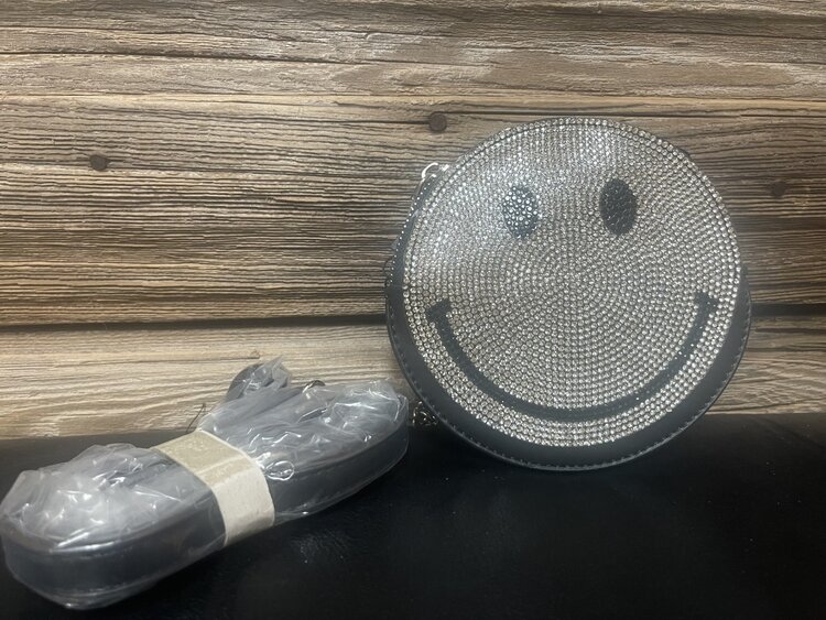 Rhinestone Mini Smile Bag