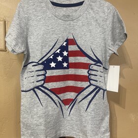 Gray Patriotic T-Shirt