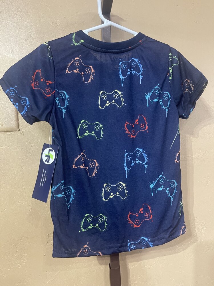 Navy Gamer Henley T-Shirt