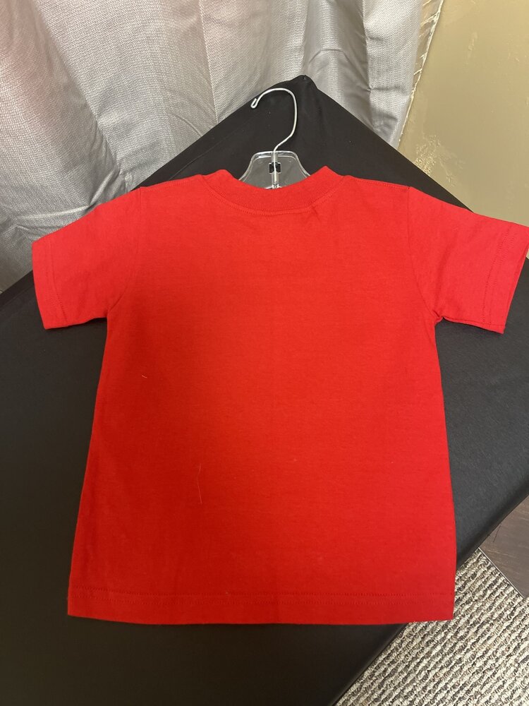 Red American Sports T-shirt, Size 2T
