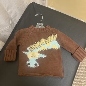 Brown Dragon Sweater, 6M