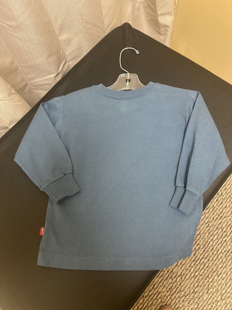 Blue-Gray Football Playing T-shirt, Size 2T