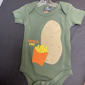 Khaki Green Small Fry Onesie