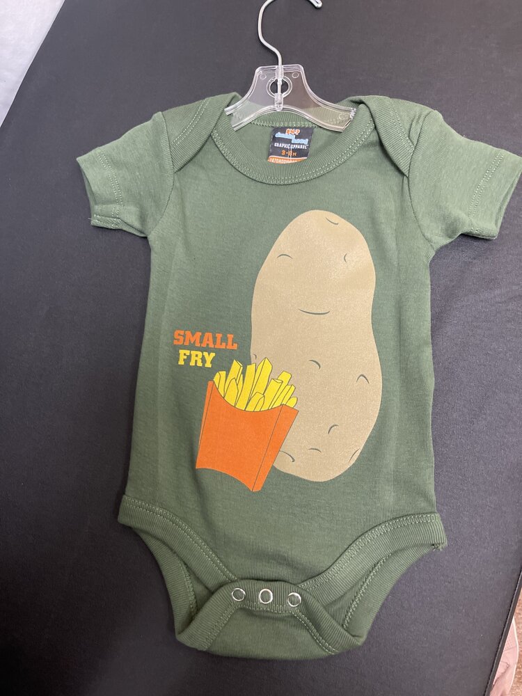 Khaki Green Small Fry Onesie