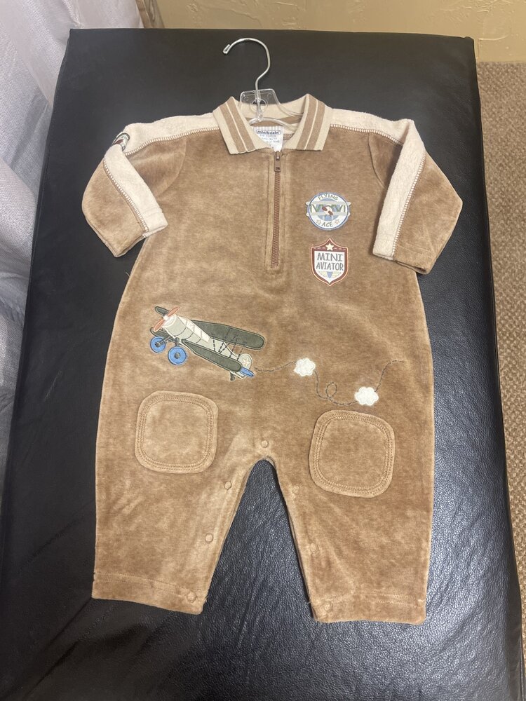 Brown Aviator Coverall, Size 3M