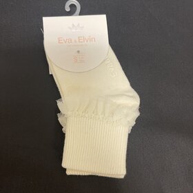 Ivory Chiffon Frill Anklets