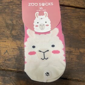 Pink Llama Zoo Socks