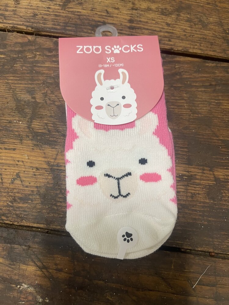 Pink Llama Zoo Socks