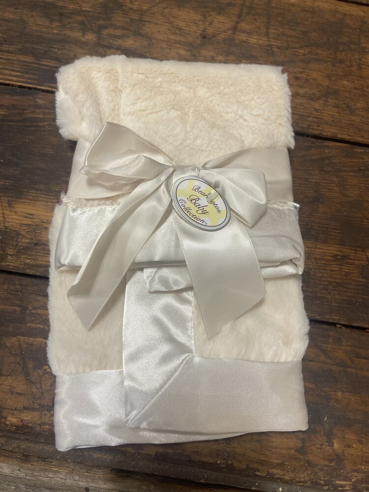 Cream Silky Soft Security Blanket