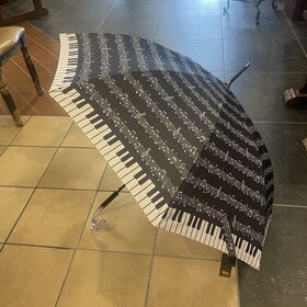 Black Musical Notes Umbrella
