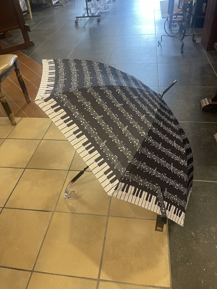 Black Musical Notes Umbrella