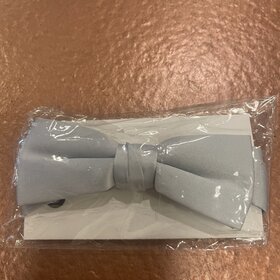 Silver Kids Adjustable Bow Tie