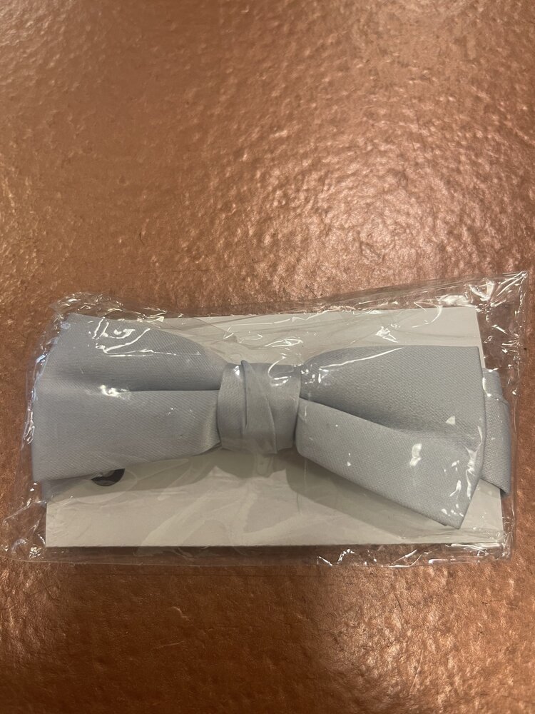 Silver Kids Adjustable Bow Tie