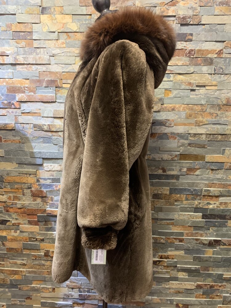 Reckmeyer's Phantom Dyed Sheared Beaver Parka, Size L