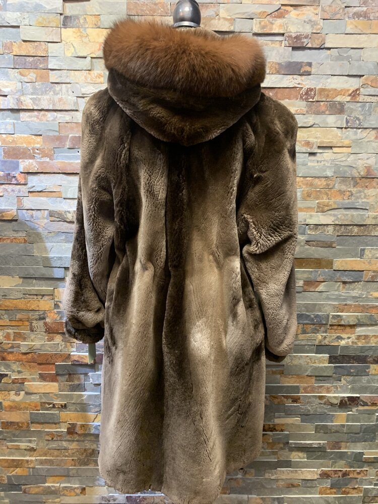 Reckmeyer's Phantom Dyed Sheared Beaver Parka, Size L