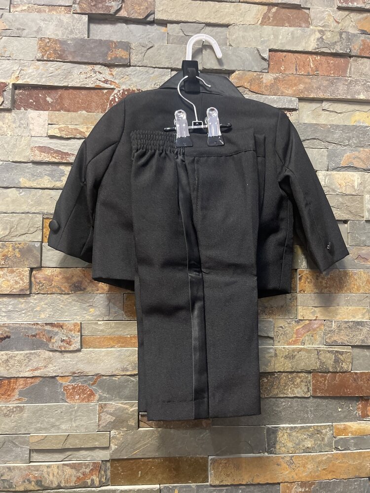 Black Infant 5 Piece Tuxedo Set