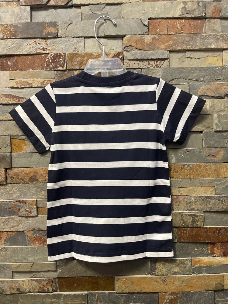 Navy & White Striped T-Shirt w/ VW Van