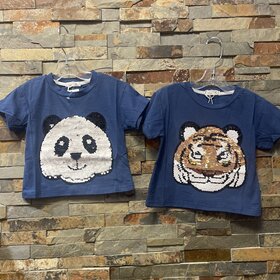 Blue Color Changing Panda/Tiger T-Shirt