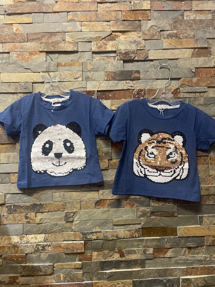 Blue Color Changing Panda/Tiger T-Shirt