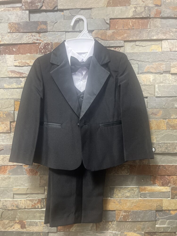 Black 5-Piece Toddler Tuxedo