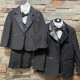 Black 5-Piece Boys Tuxedo