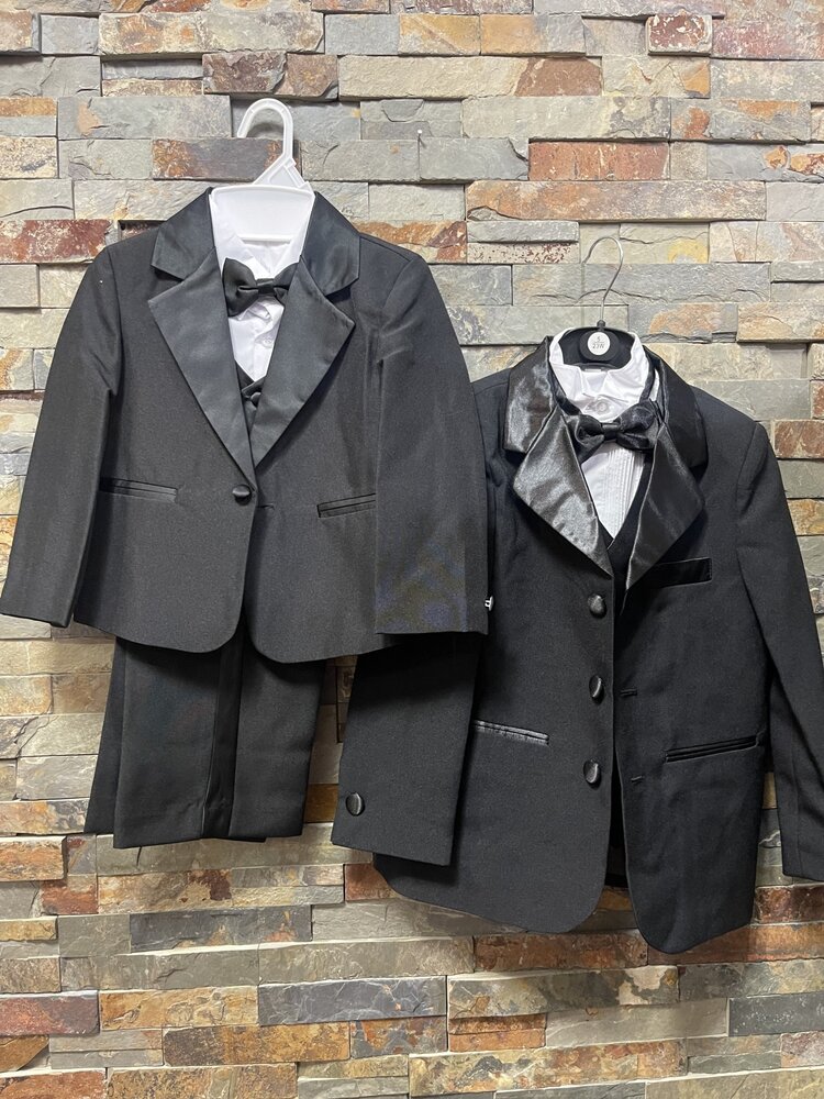 Black 5-Piece Boys Tuxedo