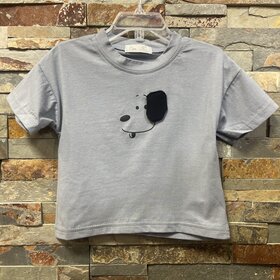 Blue-Gray Puppy Face T-shirt