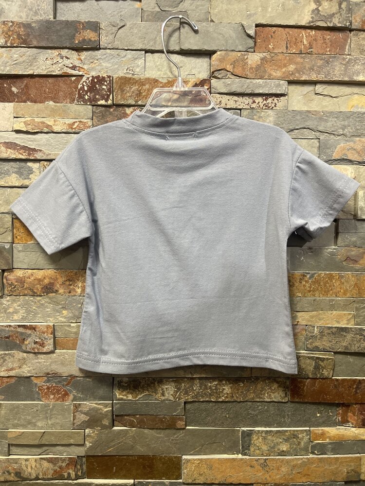 Blue-Gray Puppy Face T-shirt