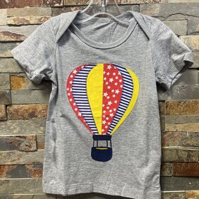 Gray Hot Air Balloon  T-shirt