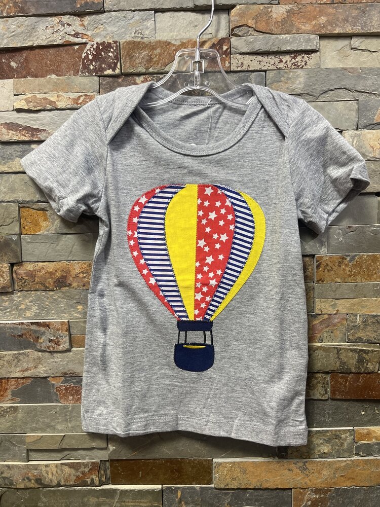 Gray Hot Air Balloon  T-shirt
