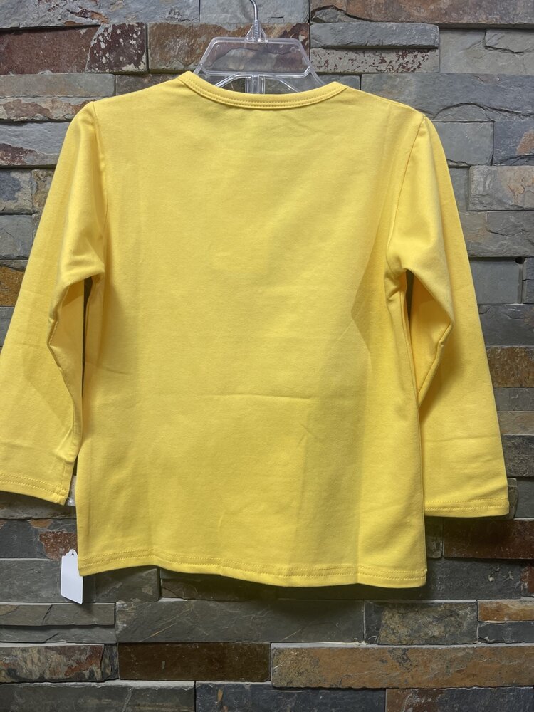 Yellow Long Sleeve Robot T-shirt