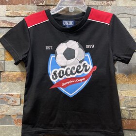 Black Soccer T-shirt