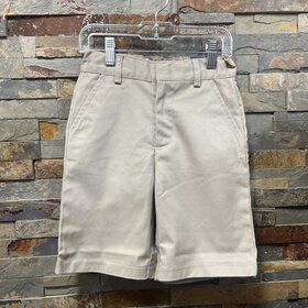 Khaki Boys Uniform Shorts w/Adjustable Waist