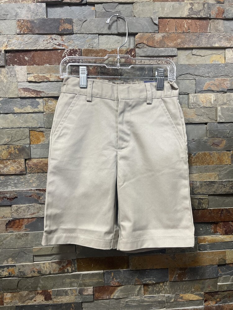Khaki Boys Uniform Shorts w/Adjustable Waist