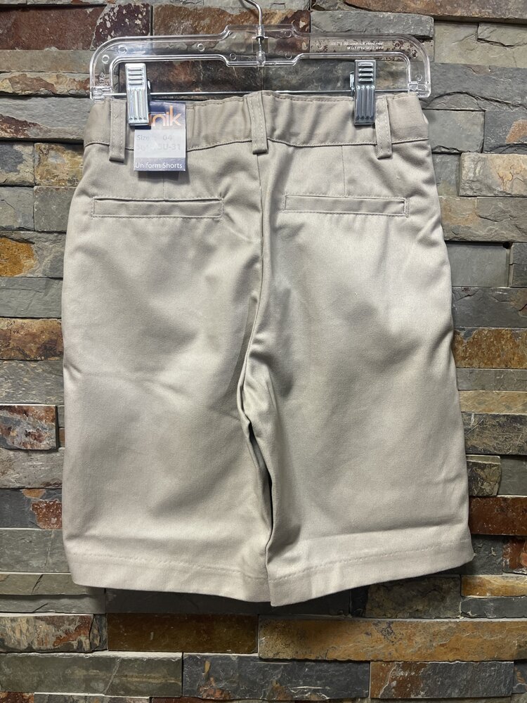 Khaki Boys Uniform Shorts w/Adjustable Waist