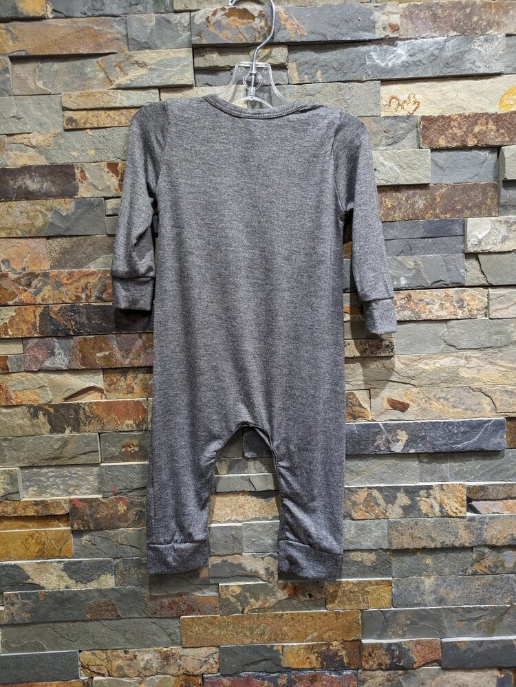 Gray I'm Told I Like Football Romper