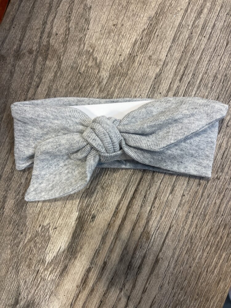 Heather Gray Baby Headband, Size Infant