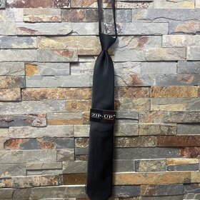 Black Men's Zip Up Tie