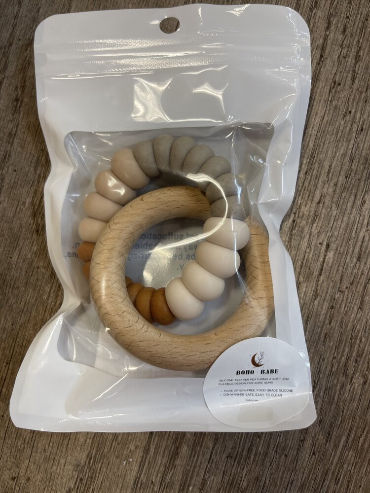 Rust Silicone Bead Teether