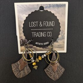 Shield w/Rings and Beaded Earrings