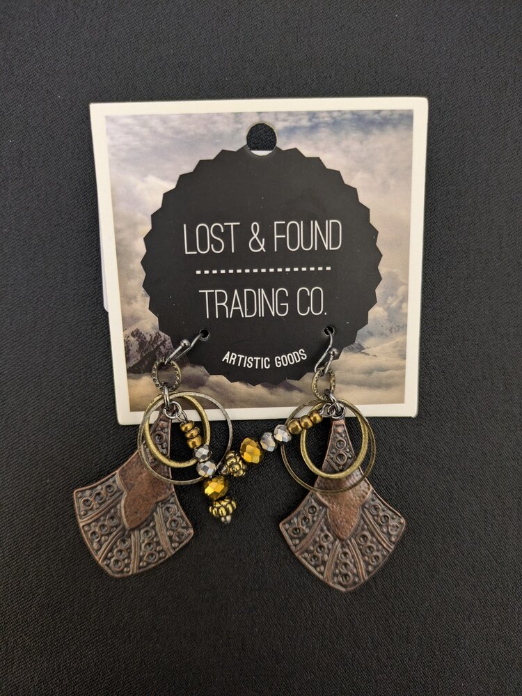 Shield w/Rings and Beaded Earrings