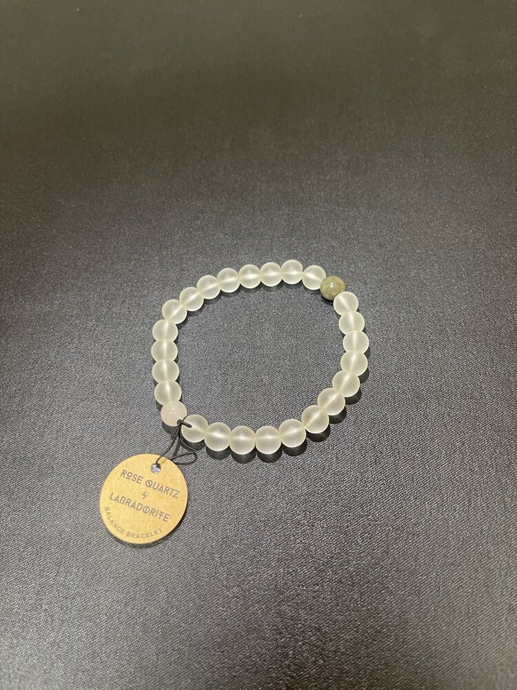 Rose Quartz & Labradorite Bracelet