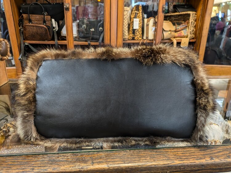 North American Raccoon Fur Travel Bag