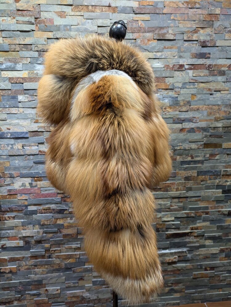 Red Fox Jacket w/Hood, Size L