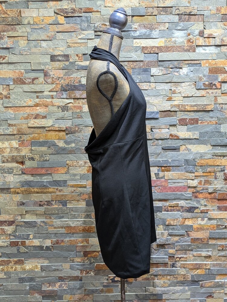 Dress The Population Black Cross-Halter Cocktail Dress, Size XL