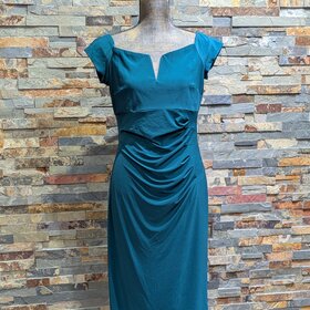 X by Xscape Emerald Green Bodycon Dress, Size 13/14