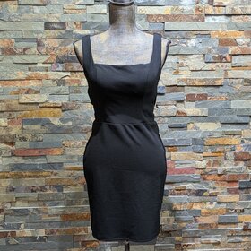 B. Darlin Black Bodycon Mesh Insert Dress, Size 7/8
