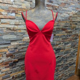 B. Darlin Red Slim Bodycon Dress, Size 15/16