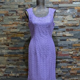 Adrianna Papell Lilac Floral Lace Party Dress, Size 6