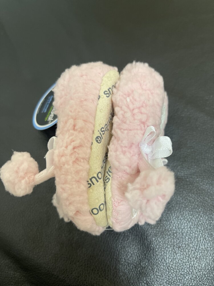 Pink Poodle Baby Slippers
